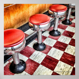 Gecontroleerde Afdrukken van Poster op voorste ran