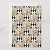 Gecontroleerde Blauwgroen Blush Alice in Wonderlan Kaart (Achterkant)