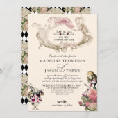 Gecontroleerde Blauwgroen Blush Alice in Wonderlan Kaart (Voorkant / Achterkant)