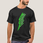 Gecontroleerde bliksem Green Ribbon Mental Illness T-shirt (Voorkant)