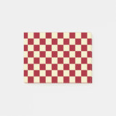 Gecontroleerde Bourgogne en Cream Post-it® Notes (Voorkant)