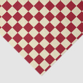 Gecontroleerde Bourgogne en Cream Tissuepapier (Detail)