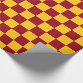 Gecontroleerde Bourgogne en goud Cadeaupapier (Hoek)