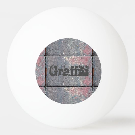 Gecontroleerde Brick Urban Gepersonaliseerd Pingpongbal (Achterkant)
