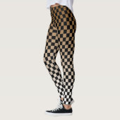 Gecontroleerde bruine fade-Leggings Leggings (Links)