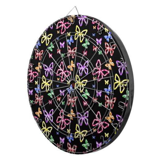 GECONTROLEERDE BUTTERFLIES DARTBORD (Voorkant Rechts)
