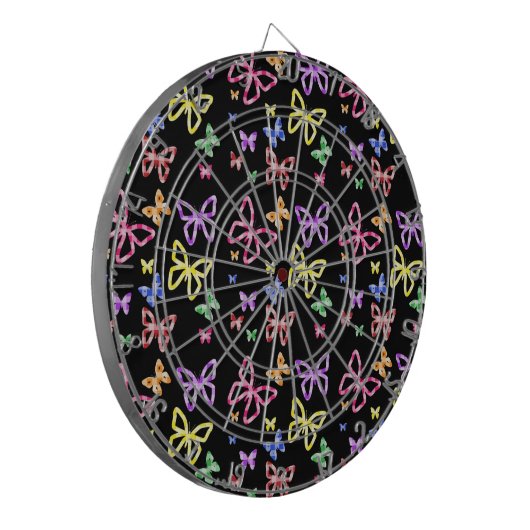 GECONTROLEERDE BUTTERFLIES DARTBORD (Voorkant Links)