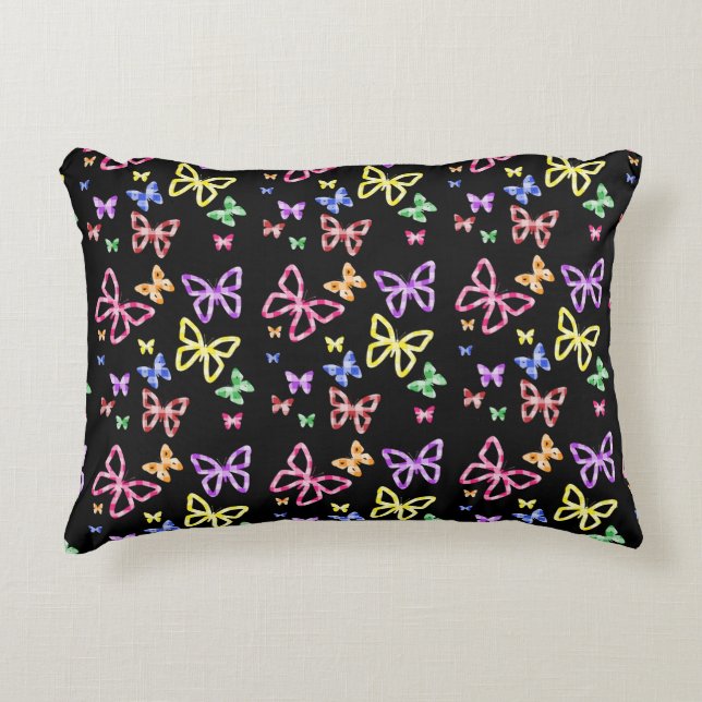 GECONTROLEERDE BUTTERFLIES DECORATIEF KUSSEN (Voorkant)