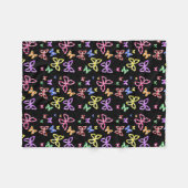 GECONTROLEERDE BUTTERFLIES FLEECE DEKEN (Voorkant (Horizontaal))