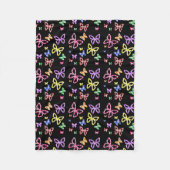 GECONTROLEERDE BUTTERFLIES FLEECE DEKEN (Voorkant)