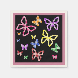 GECONTROLEERDE BUTTERFLIES SERVETTEN