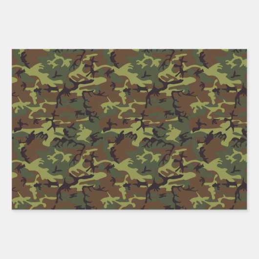 Gecontroleerde Camouflage Inpakpapier Vel (Voorkant)
