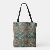 Gecontroleerde chaos – gedempte herfst tote bag (Achterkant)