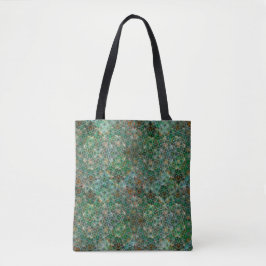 Gecontroleerde chaos – groen tote bag