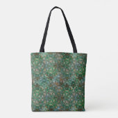Gecontroleerde chaos – groen tote bag (Achterkant)