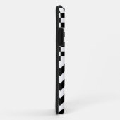 gecontroleerde & chevron ~ zwarte patronen Case-Mate iPhone case (Achterkant/rechts)