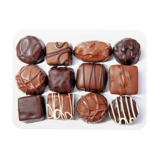 Gecontroleerde chocolade Flexi Magnet Magneet (Horizontaal)