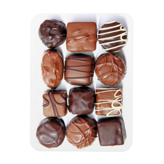 Gecontroleerde chocolade Flexi Magnet Magneet (Verticaal)