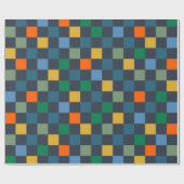 Gecontroleerde controle Multi-Color Dark Pattern Cadeaupapier (Vlak)