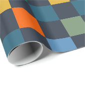 Gecontroleerde controle Multi-Color Dark Pattern Cadeaupapier (Rol Hoek)