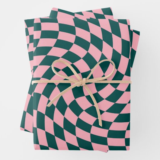 Gecontroleerde de groene Roze Controles van het Oe Inpakpapier Vel (In situ)