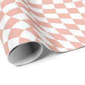 Gecontroleerde de Witte Controles van het Roos van Cadeaupapier (Rol Hoek)