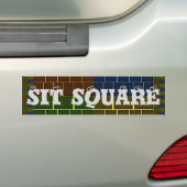 Gecontroleerde design bumpersticker (Op auto)