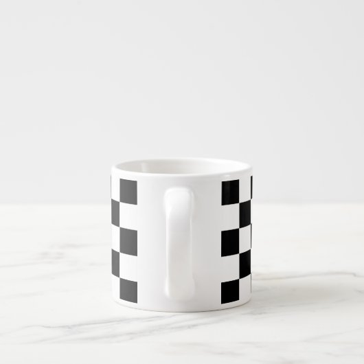 Gecontroleerde Flag Espresso Cup Espresso Kop (Achterkant)