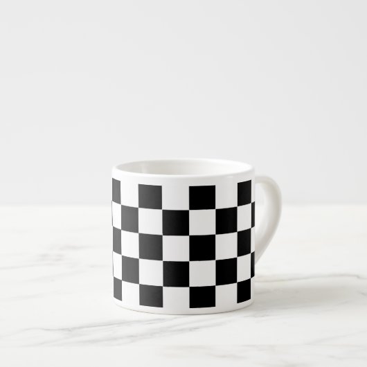 Gecontroleerde Flag Espresso Cup Espresso Kop (Voorkant rechts)