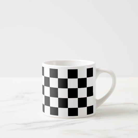 Gecontroleerde Flag Espresso Cup Espresso Kop (Rechts)