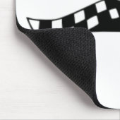 Gecontroleerde Flag op Race Team Mousepad Muismat (Hoek)