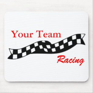 Gecontroleerde Flag op Race Team Mousepad Muismat