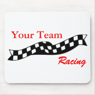 Gecontroleerde Flag op Race Team Mousepad Muismat