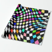 Gecontroleerde geometrie cadeaupapier (Uitgerold)