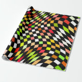 Gecontroleerde geometrie cadeaupapier (Uitgerold)