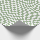 Gecontroleerde Gerichte Groene Controles van de Sa Cadeaupapier (Hoek)