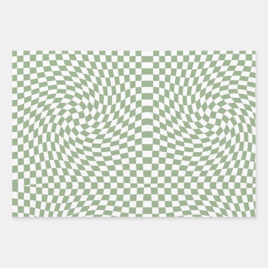 Gecontroleerde Gerichte Groene Controles van de Sa Inpakpapier Vel (Voorkant 3)