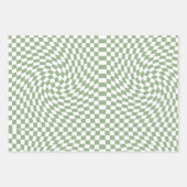 Gecontroleerde Gerichte Groene Controles van de Sa Inpakpapier Vel (Voorkant)