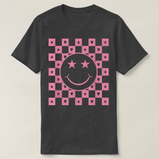 Gecontroleerde glimlach Face Funny T-shirt (Design voorkant)
