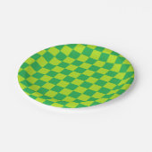 Gecontroleerde groene kalk en groen papieren bordje (Gekanteld)