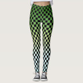 Gecontroleerde Groene Vervagen ZonneonsetLeggings Leggings (Voorkant)