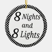 Gecontroleerde Hanukkah Keramisch Ornament (Voorkant)