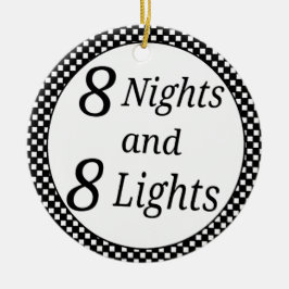 Gecontroleerde Hanukkah Keramisch Ornament