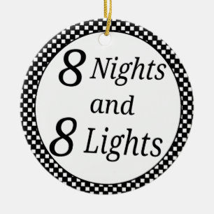 Gecontroleerde Hanukkah Keramisch Ornament