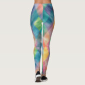 Gecontroleerde Harlequin Bleke Rainbow-monogram Leggings (Achterkant)