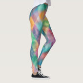 Gecontroleerde Harlequin Bleke Rainbow-monogram Leggings (Rechts)