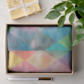 Gecontroleerde Harlequin Bleke Rainbow-monogram Tissuepapier (Geschenk)