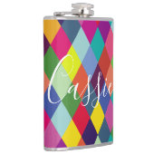 Gecontroleerde Harlequin Rainbow Thermal Tumbler Heupfles (Rechts)