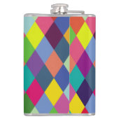 Gecontroleerde Harlequin Rainbow Thermal Tumbler Heupfles (Achterkant)