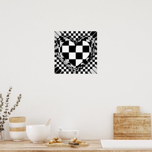 Gecontroleerde hartslag poster (Keuken)